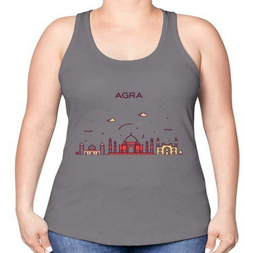 Agra 278# - cities -Racerback Tank