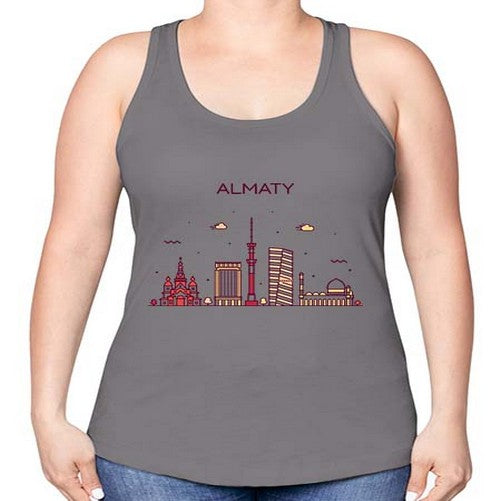 Almaty 308# - cities -Racerback Tank