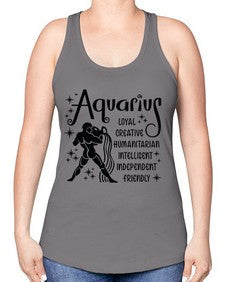 Aquarius 64# - aquarius -Racerback Tank
