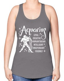 Aquarius 68# - aquarius -Racerback Tank