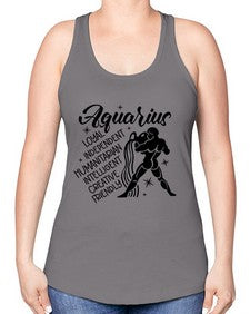 Aquarius 72# - aquarius -Racerback Tank