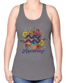 Aquarius 7# - aquarius -Racerback Tank