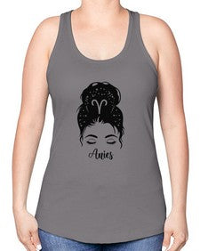 Aries woman - aries -Racerback Tank