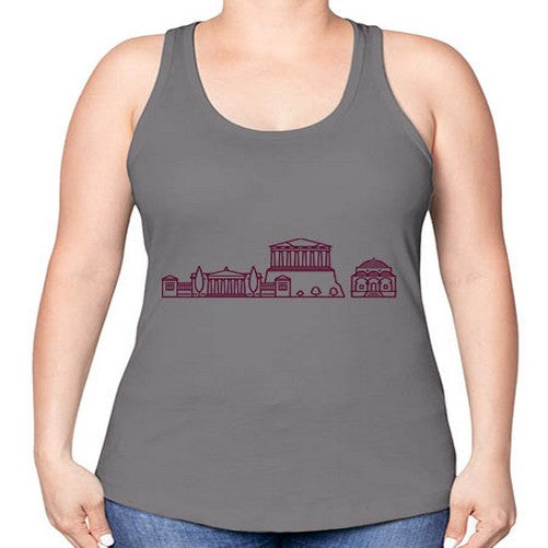 Athens 367# - cities -Racerback Tank