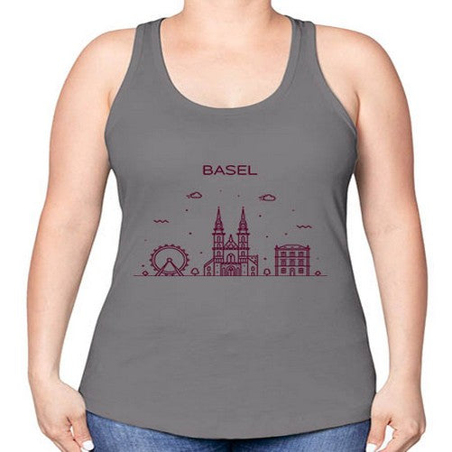 Basel 417# - cities -Racerback Tank