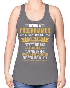 Being a Programmer 3# - computer -Racerback Tank