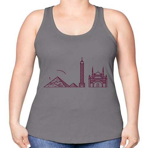 Cairo 527# - cities -Racerback Tank