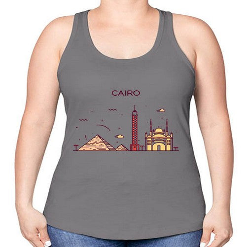 Cairo 529# - cities -Racerback Tank