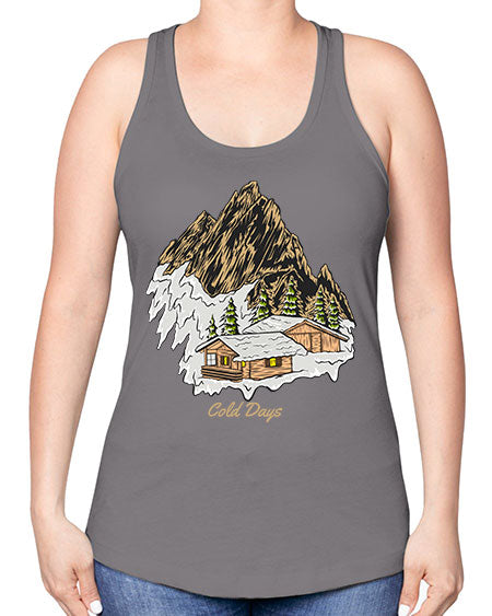 Cold Days 26# - nature -Racerback Tank