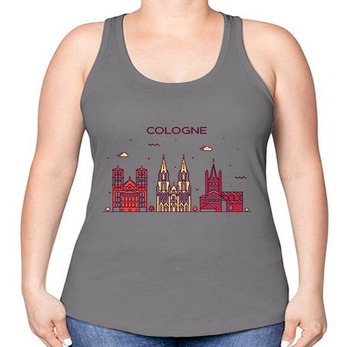 Cologne 595# - cities -Racerback Tank