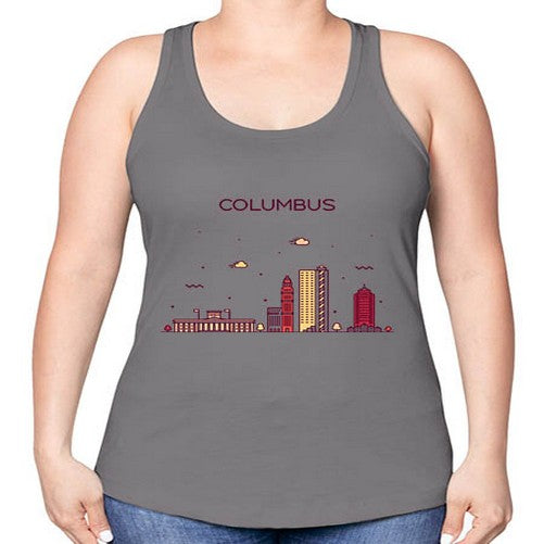 ColumbusOH 611# - cities -Racerback Tank