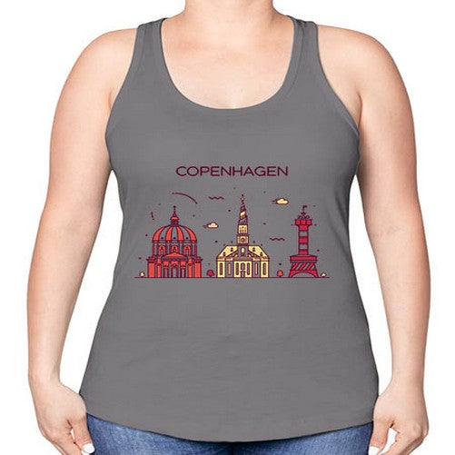 Copenhagen 625# - cities -Racerback Tank