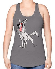 dog 109# - dogs -Racerback Tank