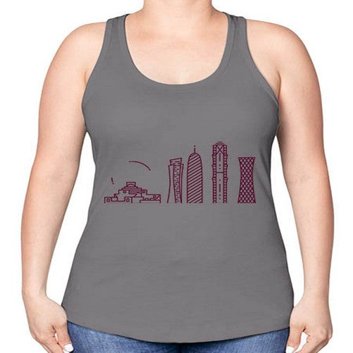 Doha 672# - cities -Racerback Tank