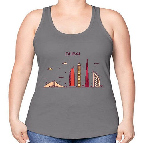 Dubai 688# - cities -Racerback Tank