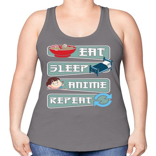 Eat Sleep Anime Repeat Anime Manga 227# - anime -Racerback Tank