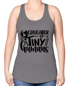 Educator Of Tiny Humans Style 744# - teacher -Racerback Tank