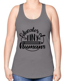 Educator Of Tiny Humans Style 745# - teacher -Racerback Tank