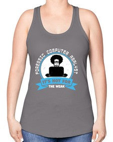 Forensic computer analyst 46# - computer -Racerback Tank