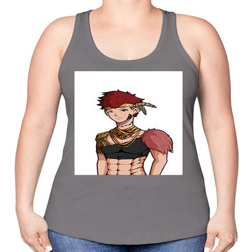 Forest tribal boy 67# - anime -Racerback Tank