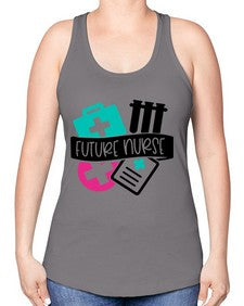 Future Nurse Style Style 815# - nurse -Racerback Tank