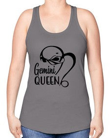 Gemini queen 231# - gemini -Racerback Tank