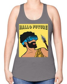 Hallo Future 497# - art pop art -Racerback Tank