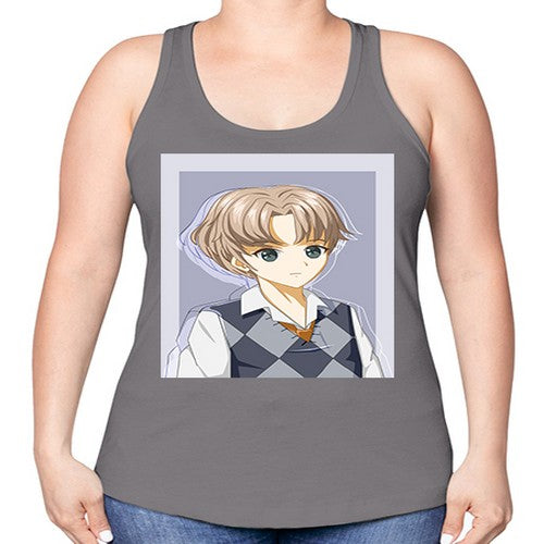 Handsome and cool boy with uniform 34# - anime -Racerback Tank