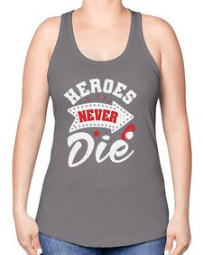 Heroes never die 21# - video games -Racerback Tank