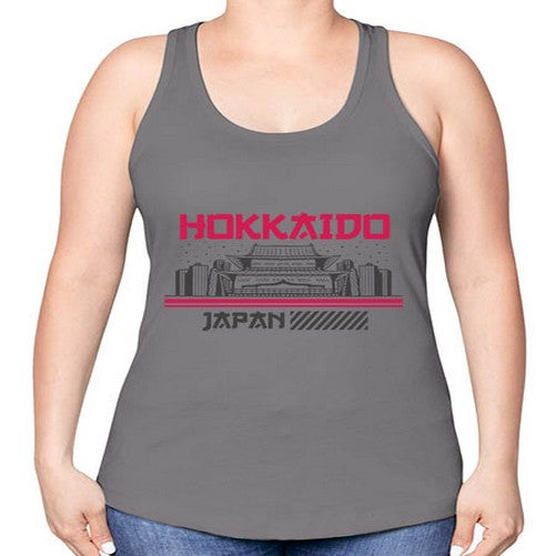 Hokkaido 844# - cities -Racerback Tank