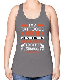I am tattooed nurse Style 864# - nurse -Racerback Tank