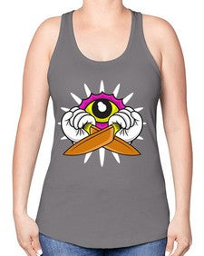 I spy you 140# - cartoon general -Racerback Tank
