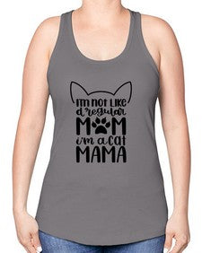 Im Not Like A Regular Mom Style 95# - cats -Racerback Tank