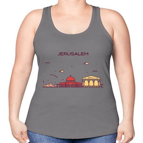 Jerusalem 997# - cities -Racerback Tank