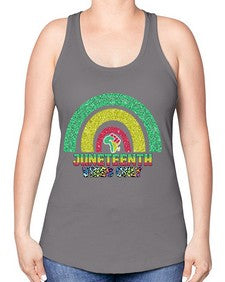 Juneteenth Vibes Only 5# - black juneteenth -Racerback Tank