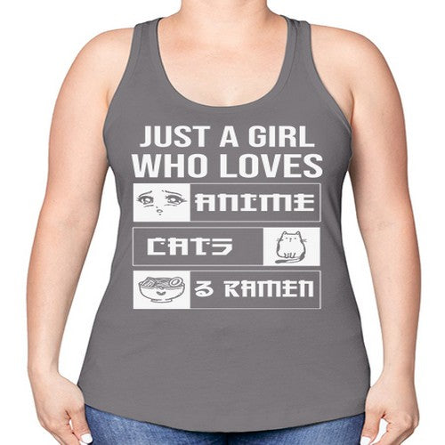 Just A Girl Who Loves 263# - anime -Racerback Tank