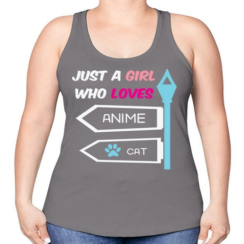 Just A Girl Who Loves Anime 264# - anime -Racerback Tank