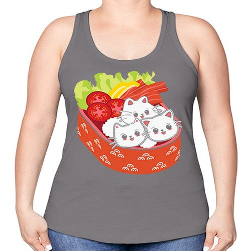 Kawaii Cat Boxed Lunch Anime Anime 266# - anime -Racerback Tank