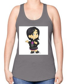 Kid 147# - cartoon general -Racerback Tank