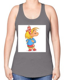 Kid 152# - cartoon general -Racerback Tank