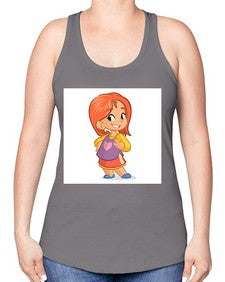 Kid 153# - cartoon general -Racerback Tank