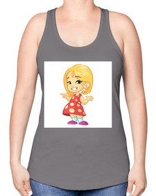 Kid 154# - cartoon general -Racerback Tank
