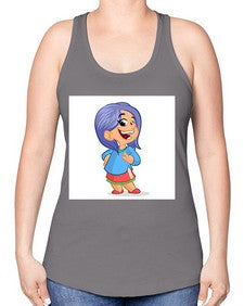Kid 155# - cartoon general -Racerback Tank