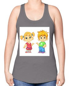 Kid 157# - cartoon general -Racerback Tank