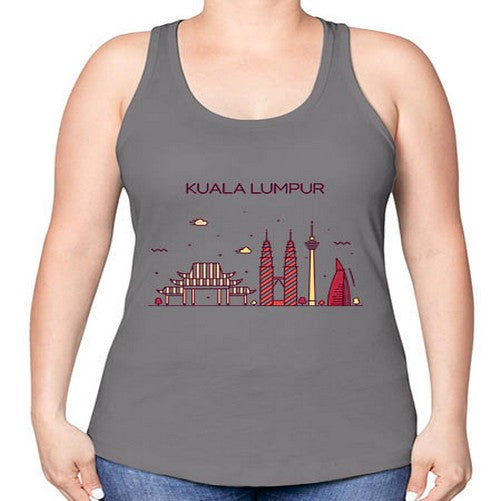 KualaLumpur 1092# - cities -Racerback Tank