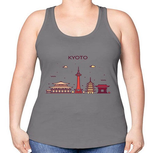 Kyoto 1101# - cities -Racerback Tank