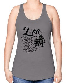 Leo 282# - leo -Racerback Tank