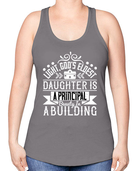 Light Gods eldest daughter is a principal beauty in a building Style 274# - architect -Racerback Tank