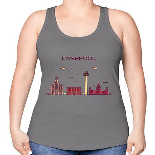 Liverpool 1153# - cities -Racerback Tank