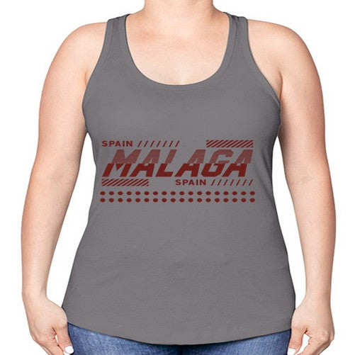 Malaga 1216# - cities -Racerback Tank